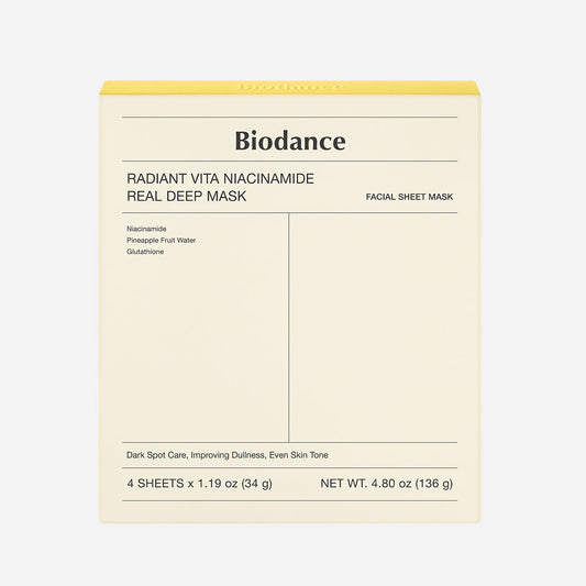 Biodance - Máscara Radiant Vita Niacinamide Real Deep Mask (COMPRE 3 LEVE 4)