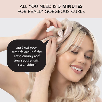 Kit (6 peças) Kitsch Satin Heatless Hair Curler - Modelador De Cabelo
