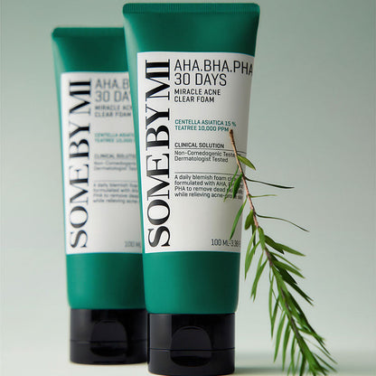 SOME BY MI - Espuma de Limpeza Facial Miracle Acne Clear Foam Aha-Bha-Pha 100ml